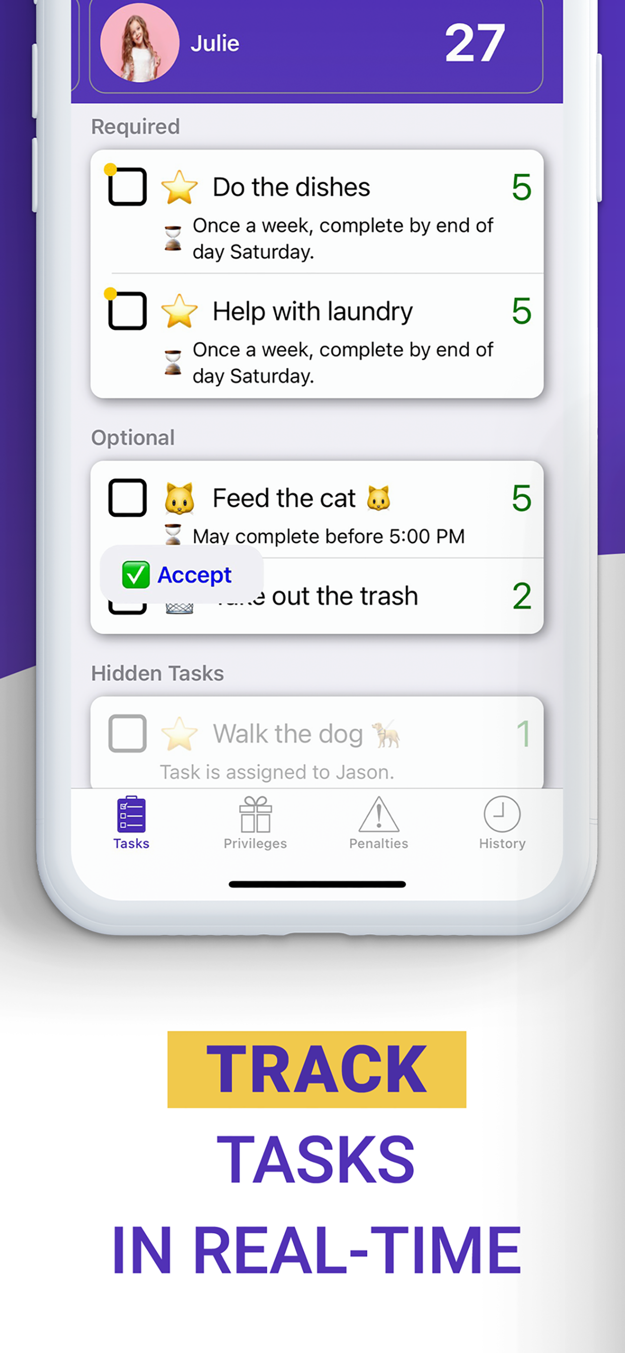 Real-time task tracking